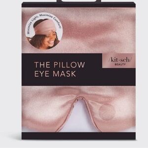Kitsch Satin Pink Pillow Eye Mask